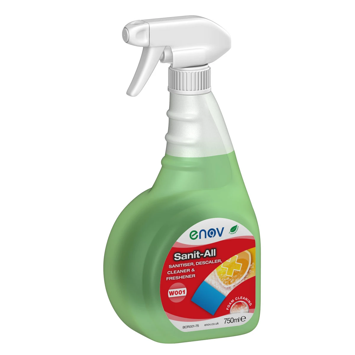 Enov W001 Sanit-All Sanitiser, DeScaler, Cleaner &amp; Freshener Spray