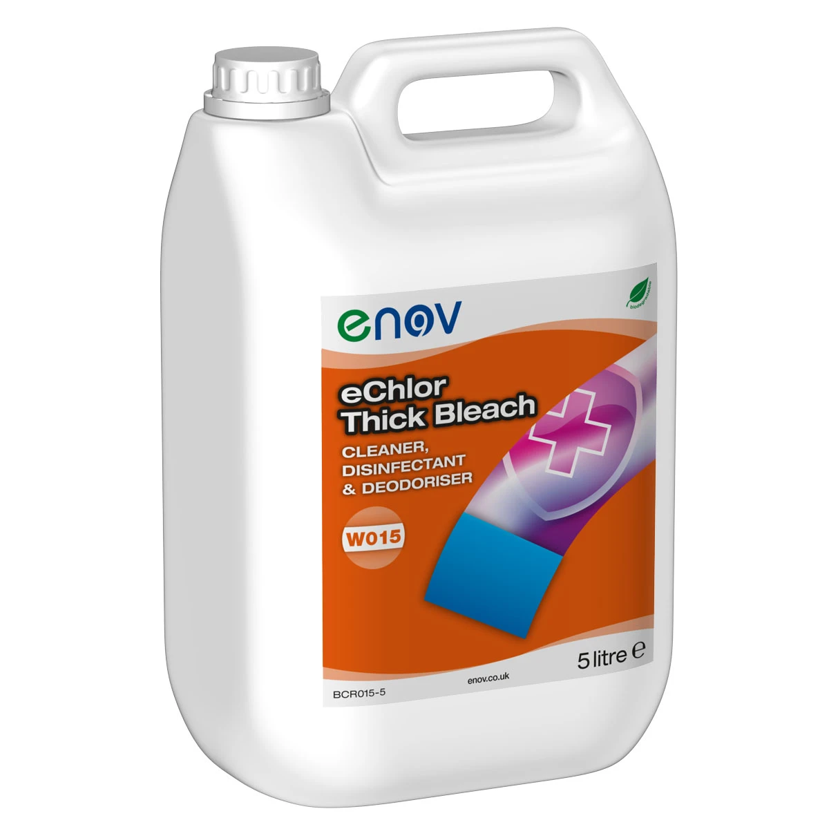  Enov W015 eChlor Thick Bleach Cleaner, Disinfectant and Deodoriser