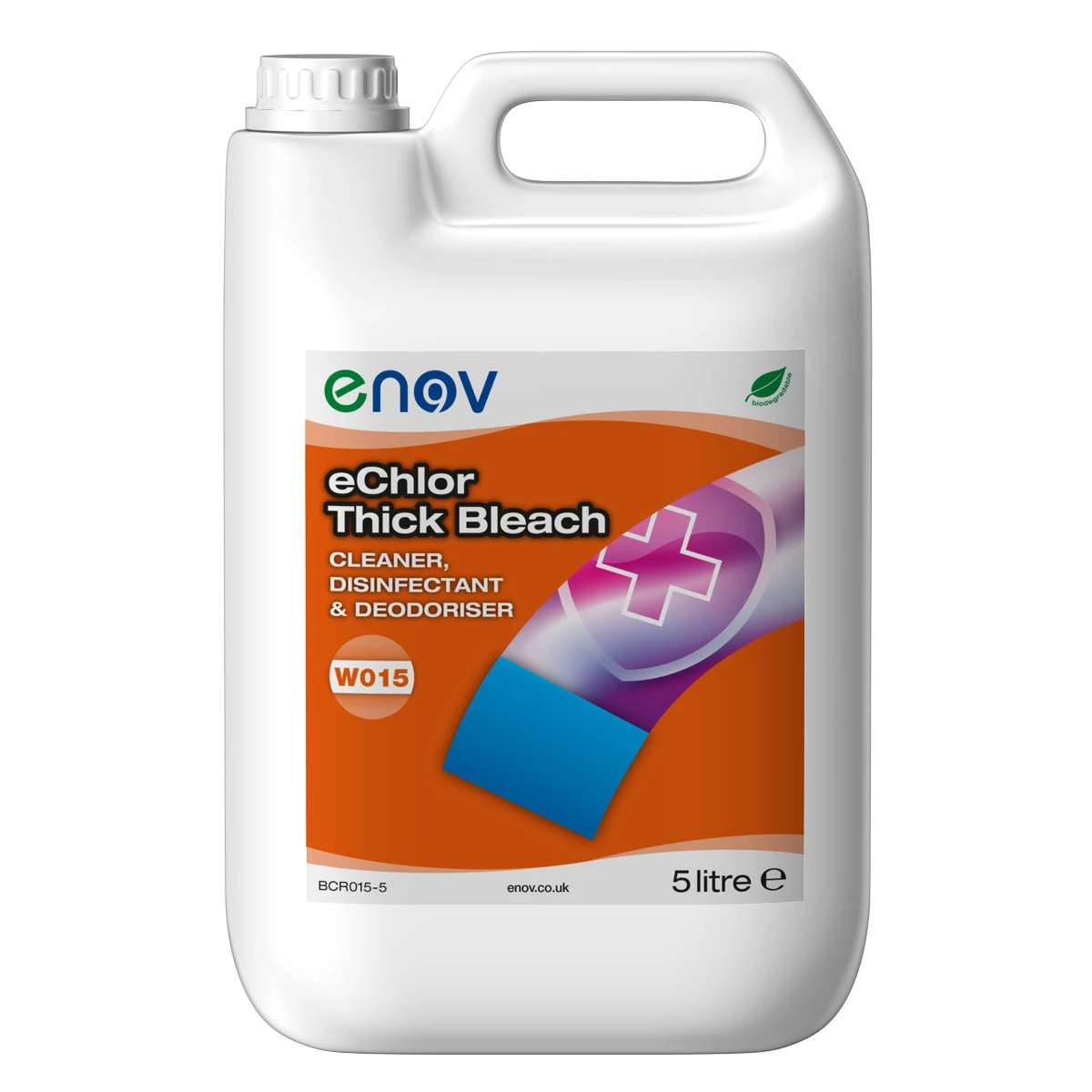 Enov W015 eChlor Thick Bleach Cleaner, Disinfectant and Deodoriser