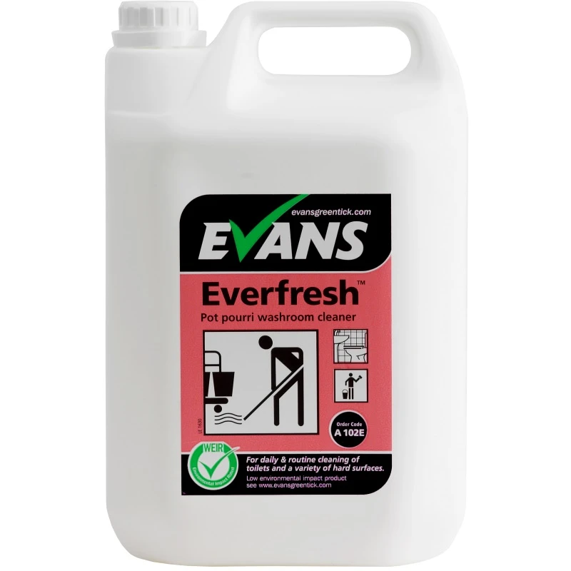 Evans Vanodine A102E Everfresh Pot Pourri Toilet &amp; Washroom Cleaner