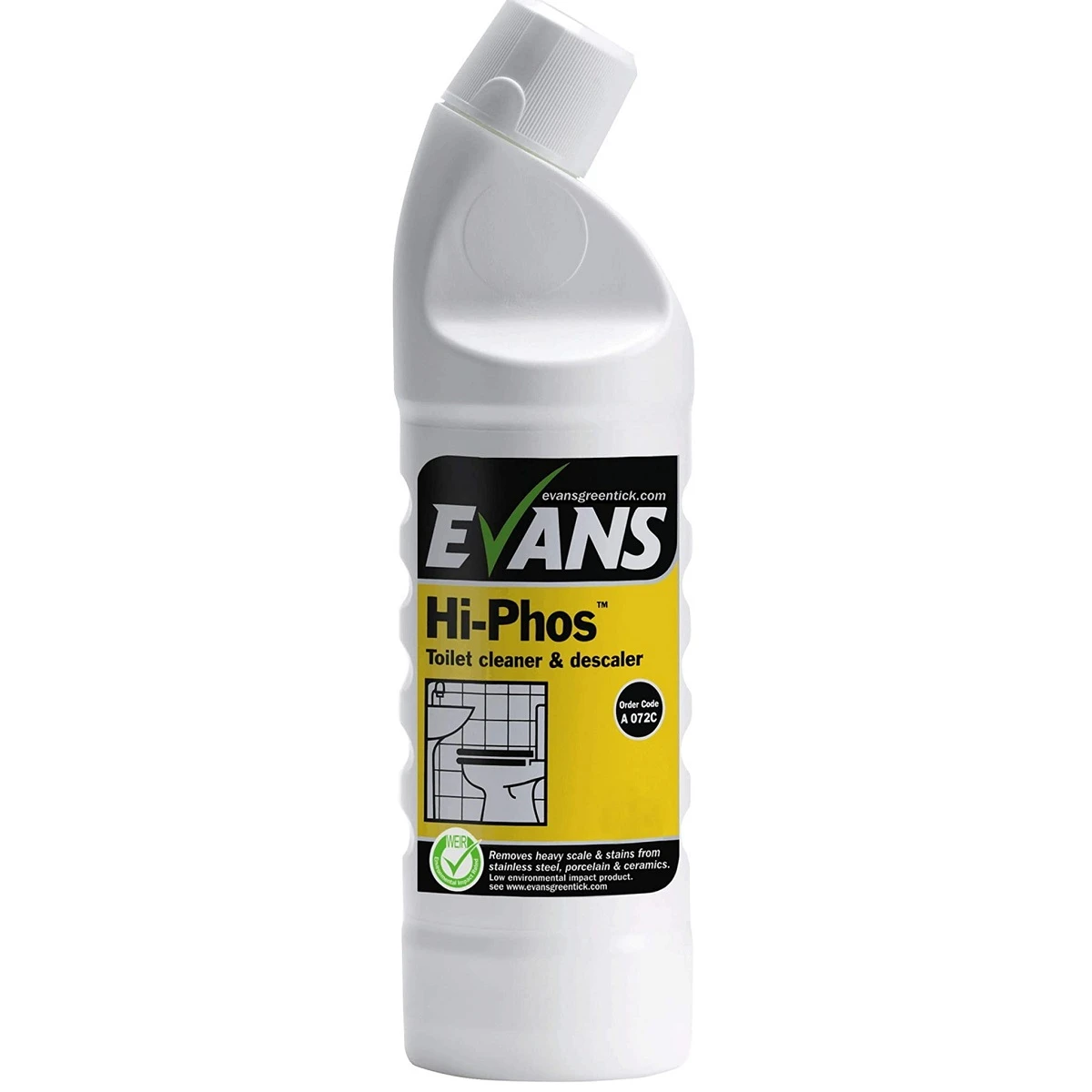 Evans Vanodine A072 Hi-Phos Heavy Duty Washroom &amp; Toilet Cleaner &amp; Descaler