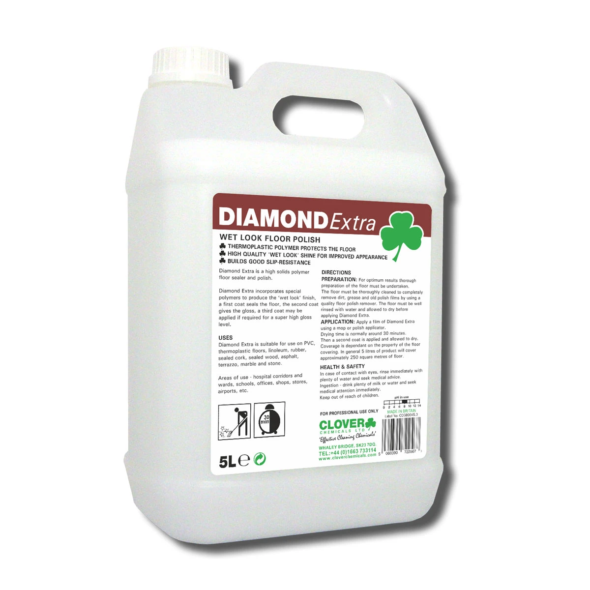  Clover Diamond Extra Wet Look Floor Polish 