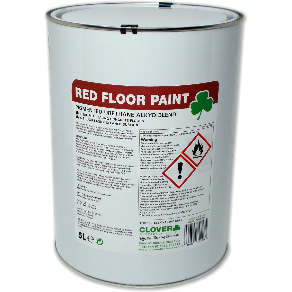 Clover Floor Sealant Red Paint 