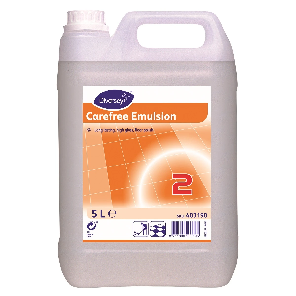 Diversey Carefree Emulsion Floor Polish 