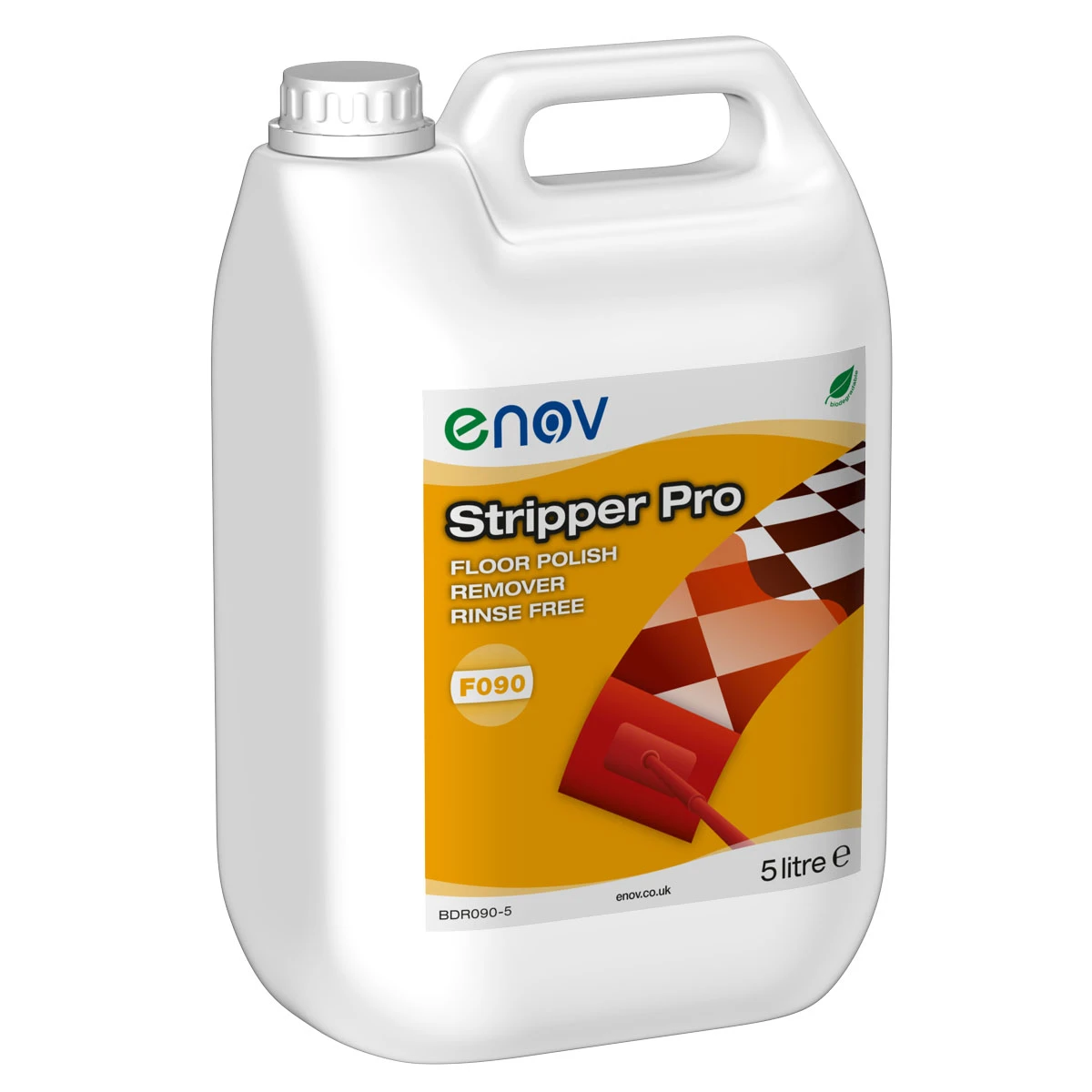 Enov F090 Stripper Pro Floor Polish Remover Rinse Free