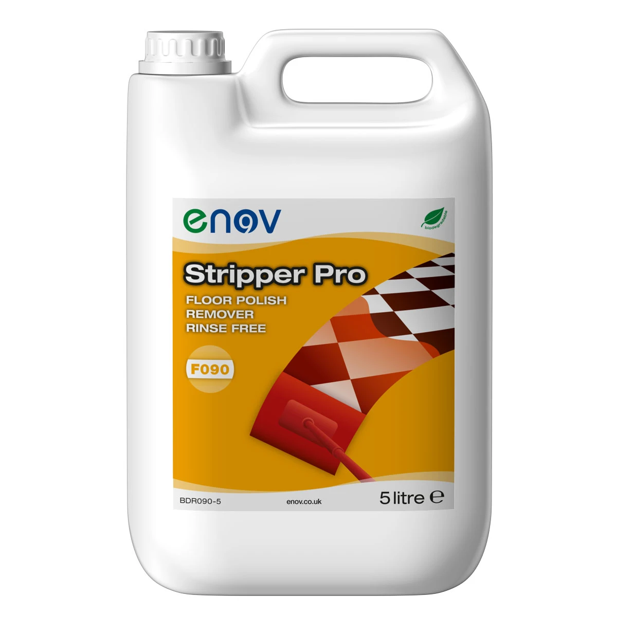 Enov F090 Stripper Pro Floor Polish Remover Rinse Free