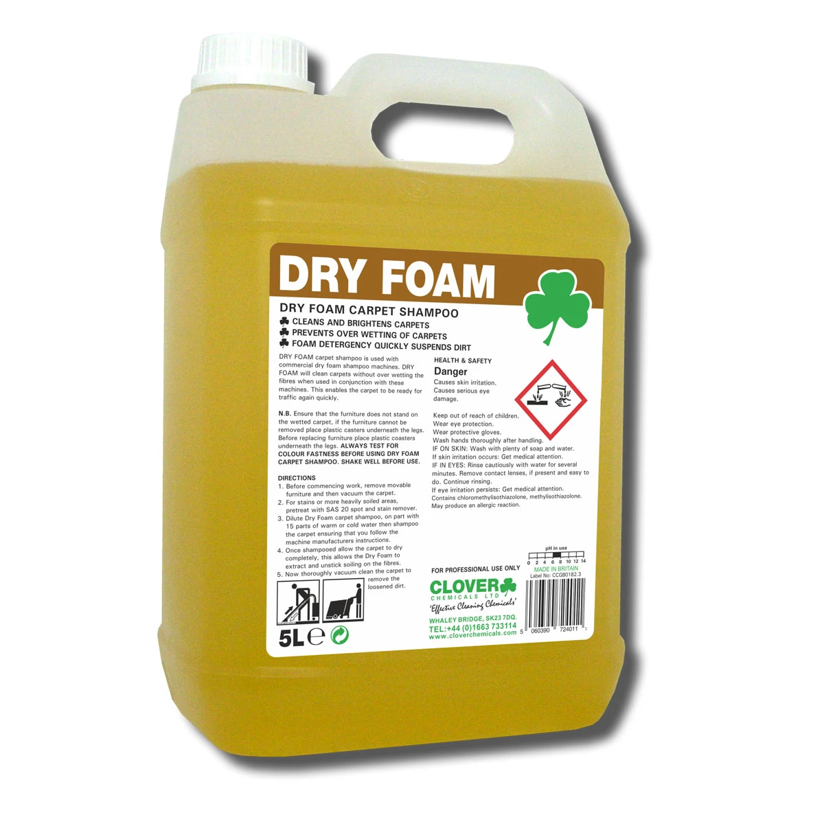 Clover Dry Foam Carpet Shampoo 