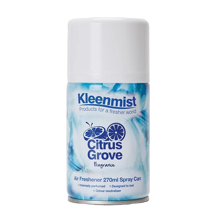  KleenMist Aerosol Air Freshener 270ml Refill Citrus Grove