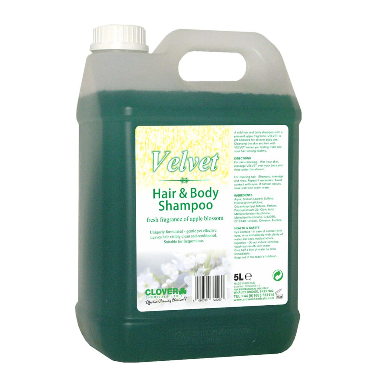 Clover Velvet Hair & Body Shampoo 