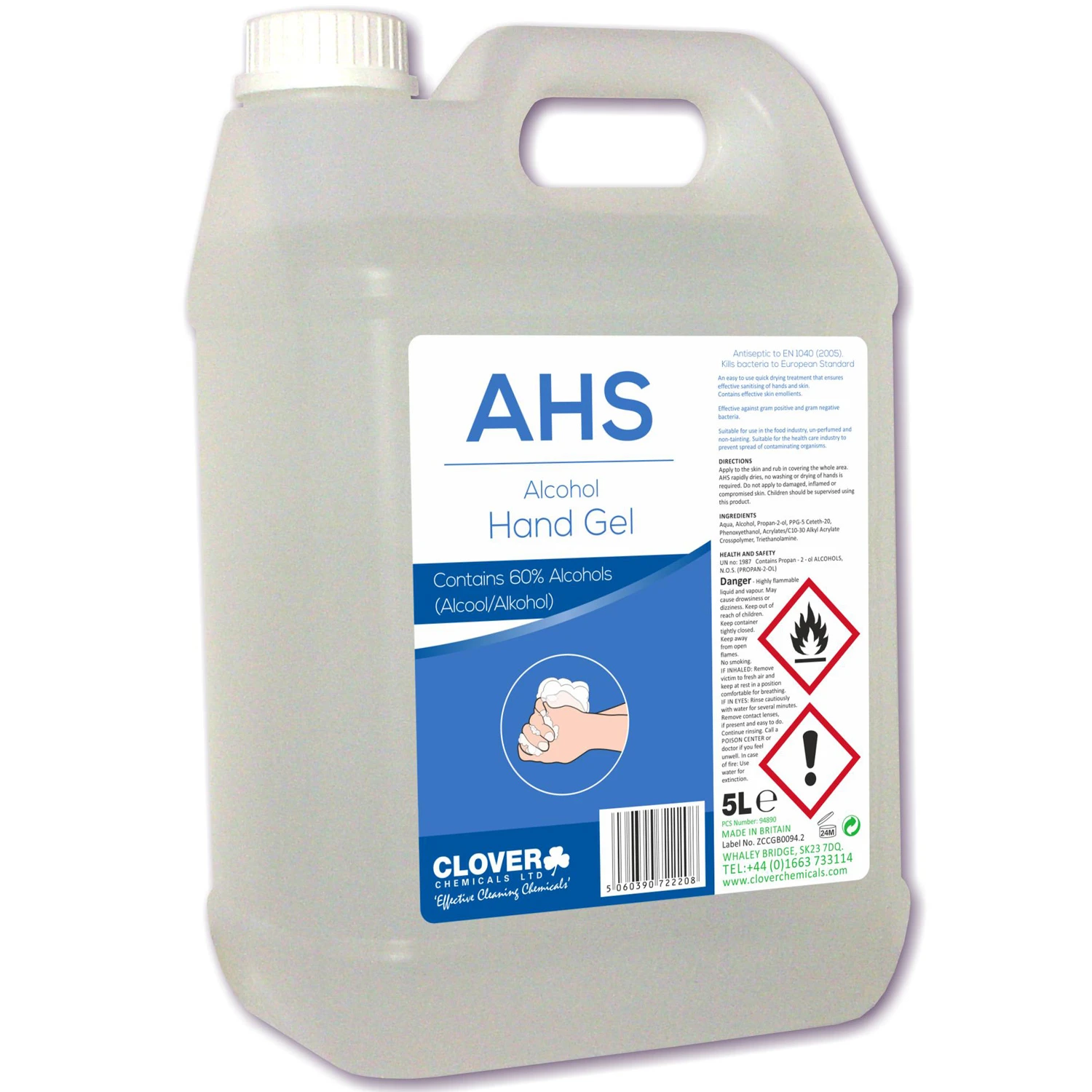  Clover AHS Alcohol Hand Gel 