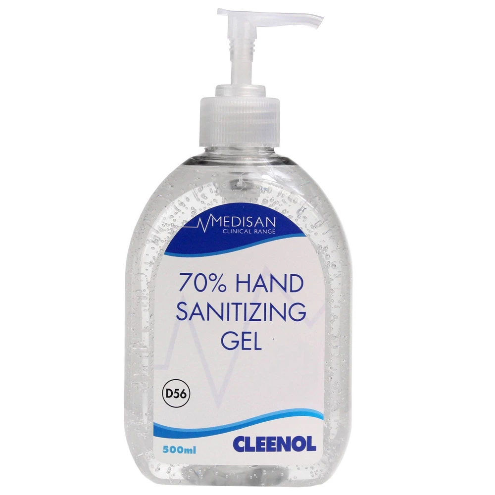  Cleenol Medisan 70% Hand Sanitizing Gel Pump Bottle 500 mL