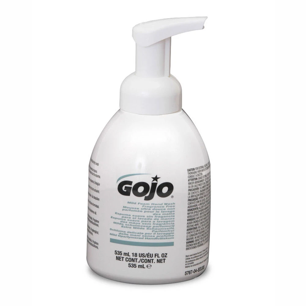  Gojo 5767-04 Mild Foam Hand Wash Fragrance Free 535ml