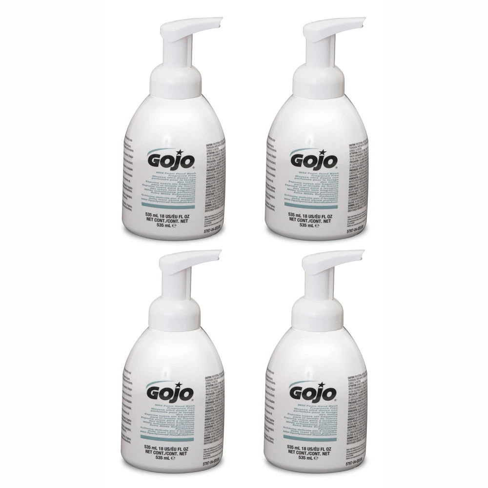 Gojo 5767-04 Mild Foam Hand Wash Fragrance Free 535ml