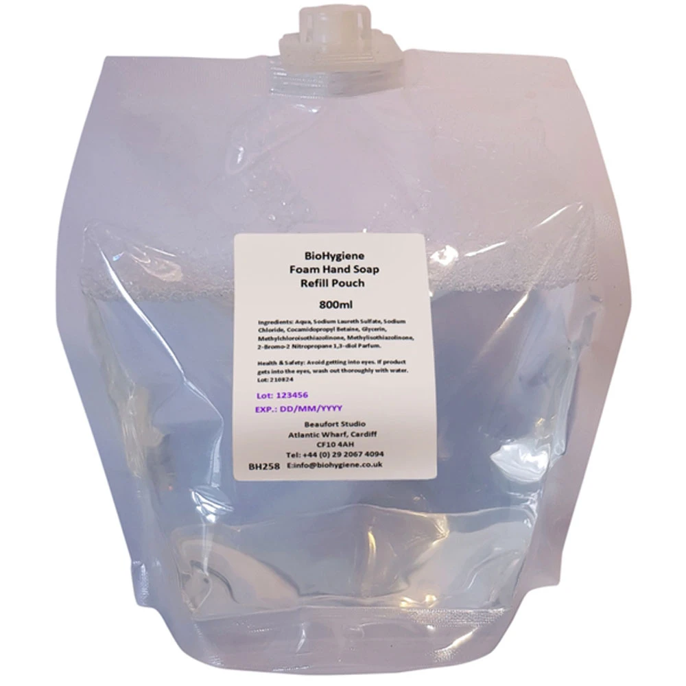 BioHygiene Foam Hand Soap Fragranced Pouch Refill 800 mL