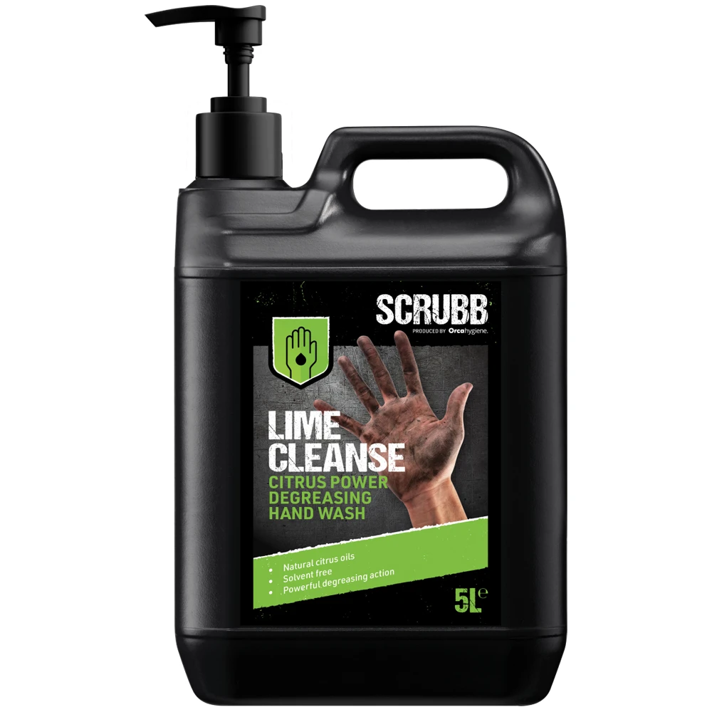 Scrubb H22 Lime Cleanse Degreasing Hand Wash Pump 5L