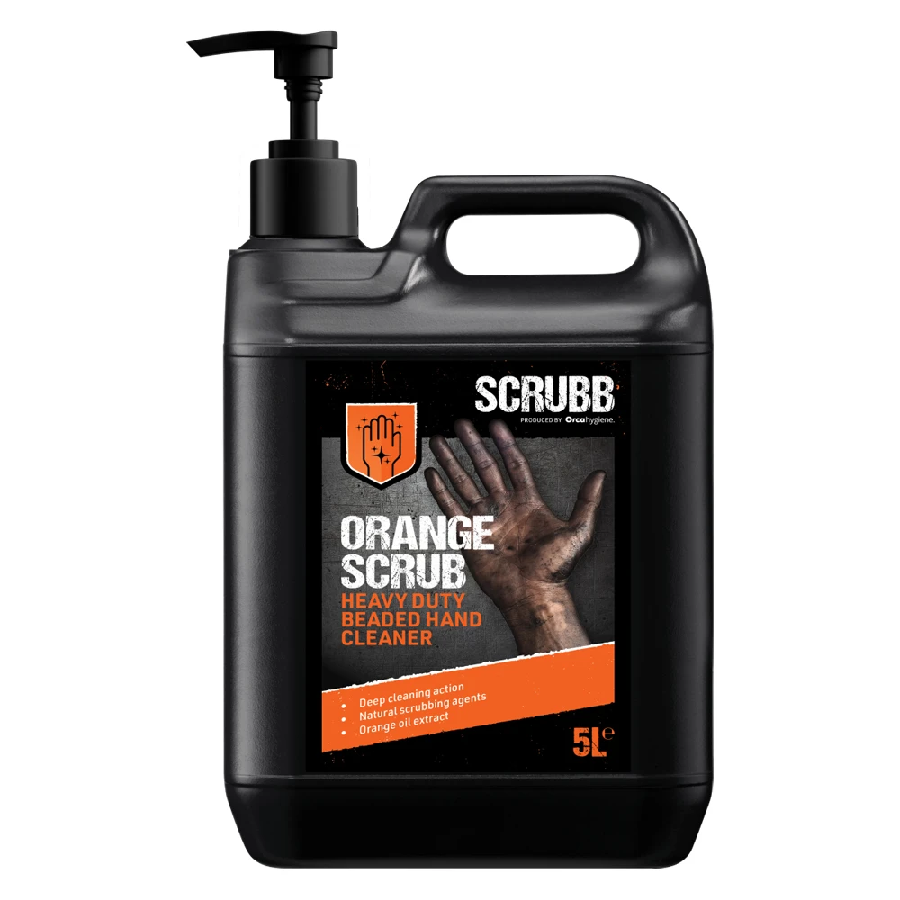 Scrubb H23 Orange Scrub Heavy Duty Beaded Hand Cleaner 5L Pump