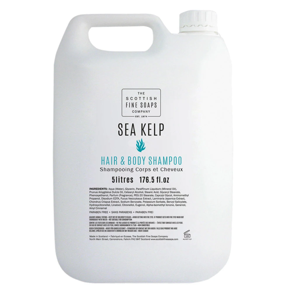 Scottish Fine Soaps Sea Kelp Hair &amp; Body Shampoo 5 Litre