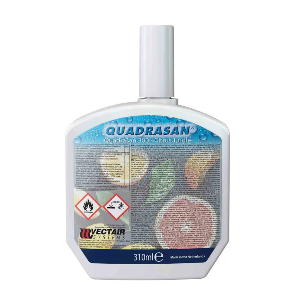 Vectair Quadrasan 300 Cleaner Citrus Tingle 310mL