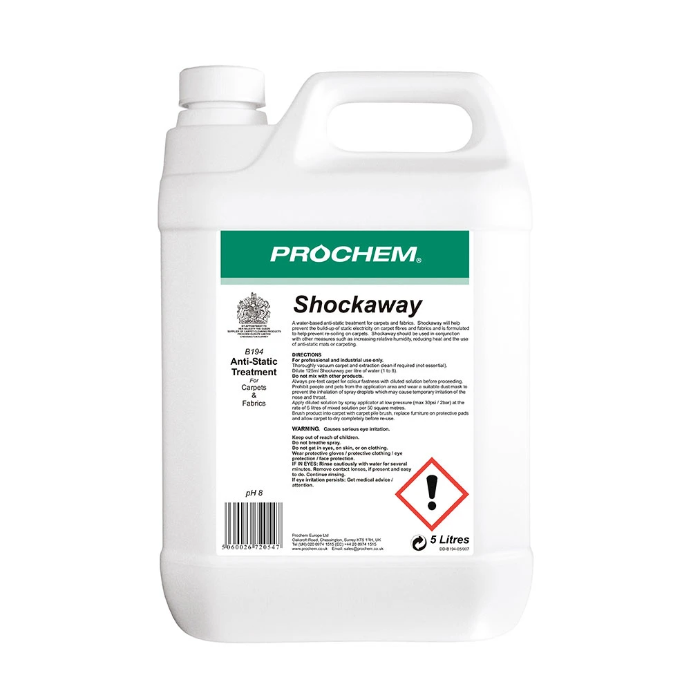  Prochem Shockaway Anti-Static Treatment 5 Litre