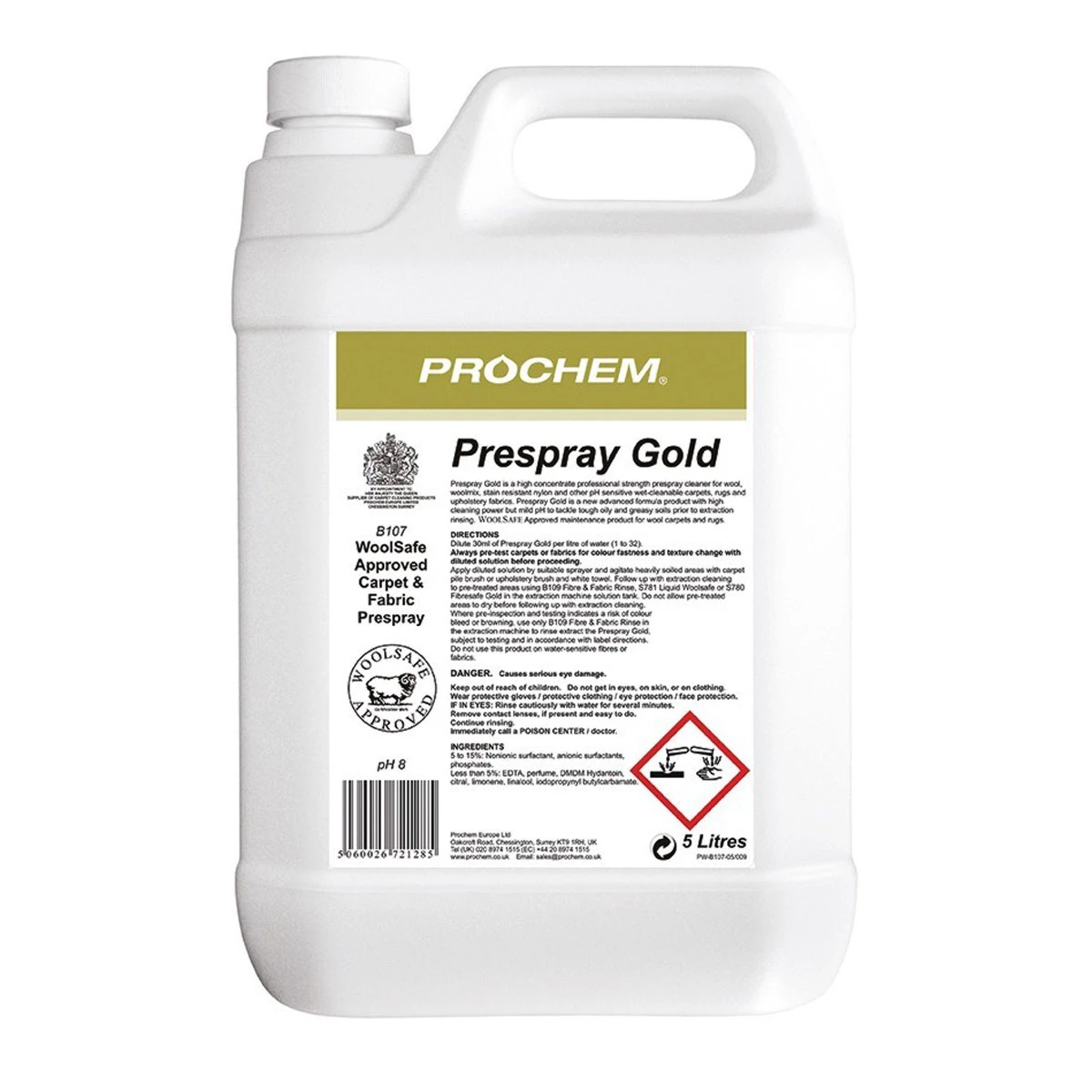 Prochem Prespray Gold 5 Litre 