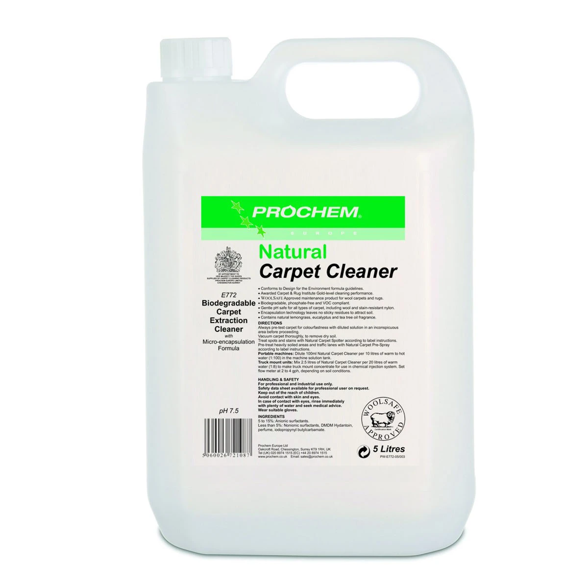 Prochem Natural Carpet Cleaner 5 Litre 