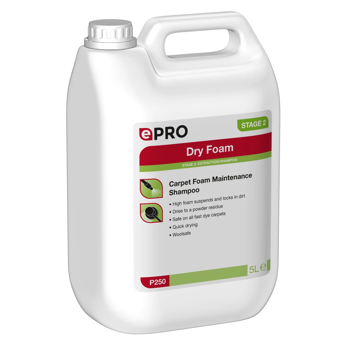 ePro P250 Dry Foam Carpet Shampoo 5 L 