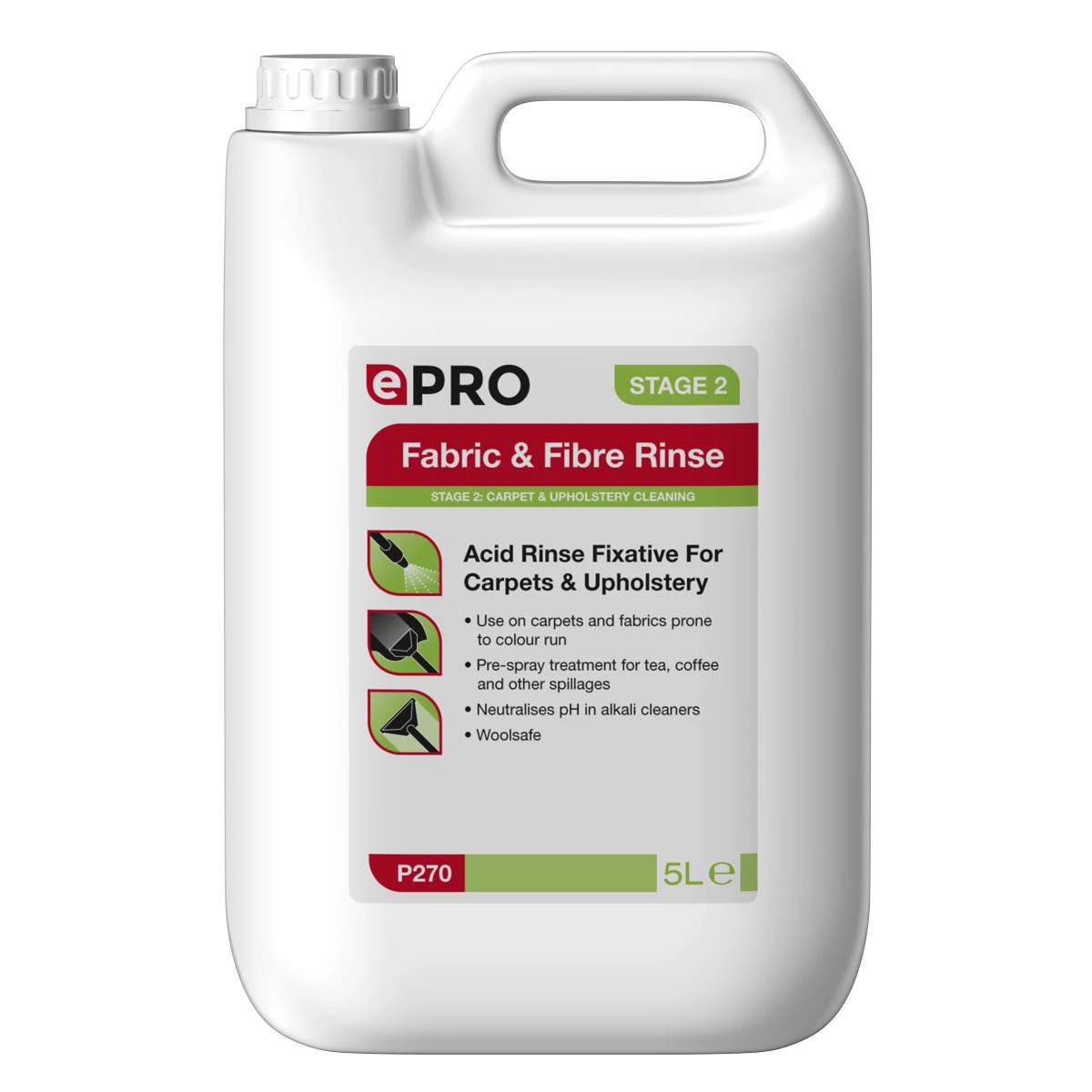  ePro P270 Fabric & Fibre Acid Rinse 5 Litre