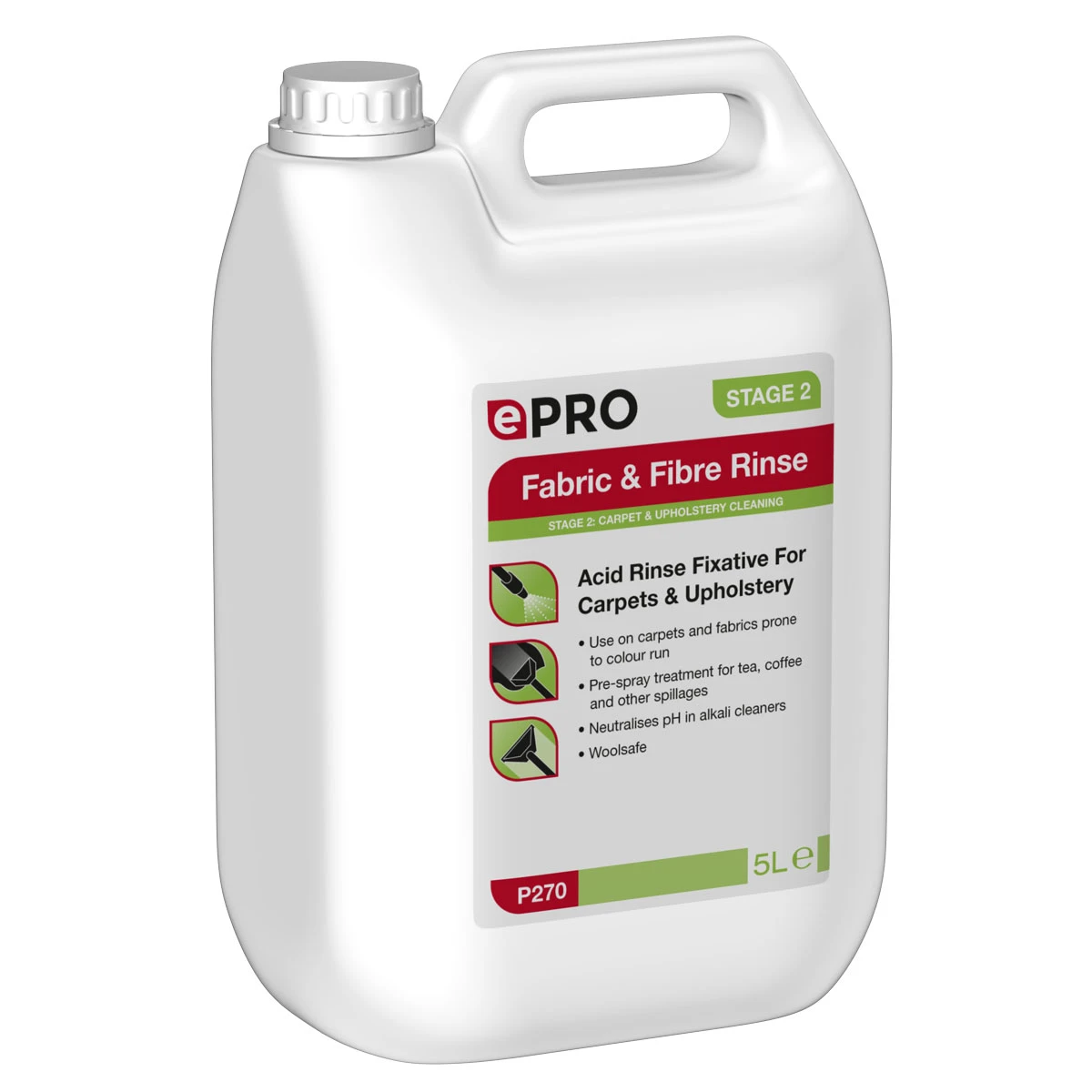 ePro P270 Fabric & Fibre Acid Rinse 5 Litre