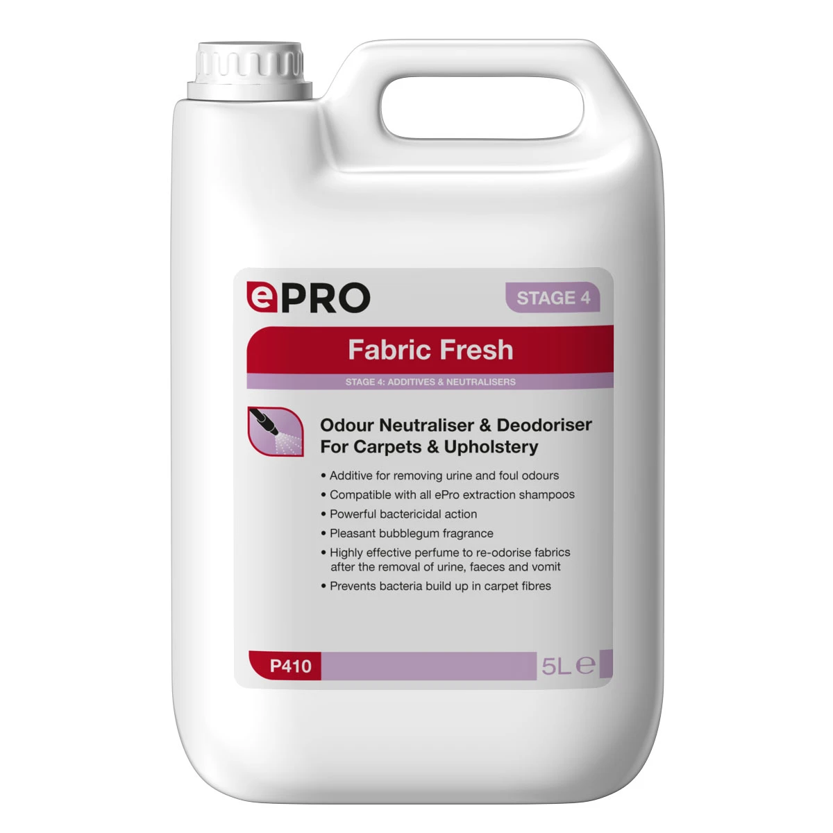 ePro P410 Fabric Fresh Bubble Gum 5 Litre 