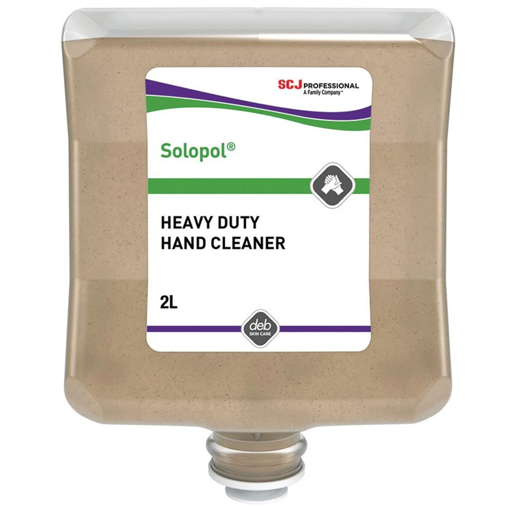  Deb Solopol Natural Power Wash Hand 2 Litre Heavy Duty Cleanser