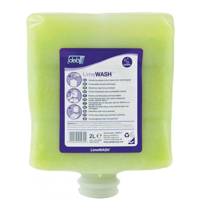  Deb Lime Wash Hand Cleanser 2 Litre Heavy Duty