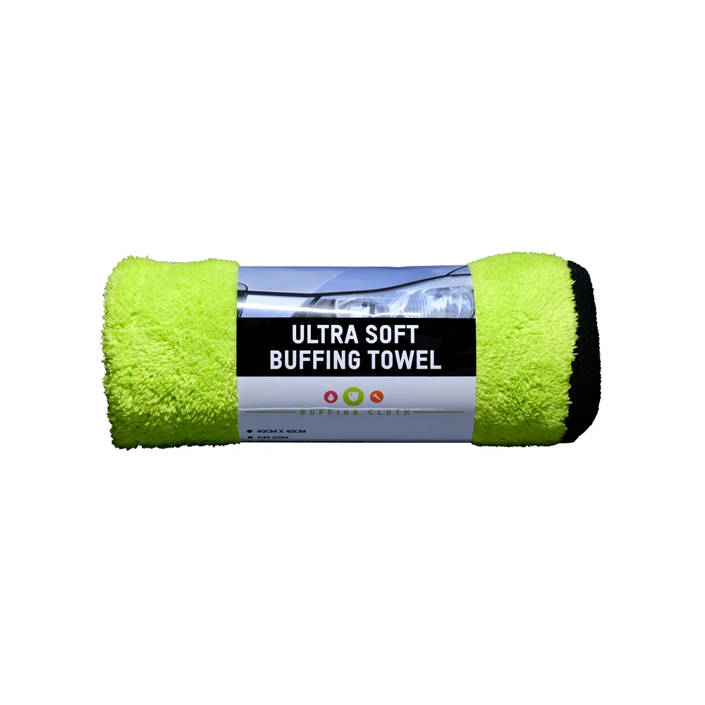  ValetPro MF11 Ultra Soft Buffing Cloth Green 640gsm 40 x 40cm