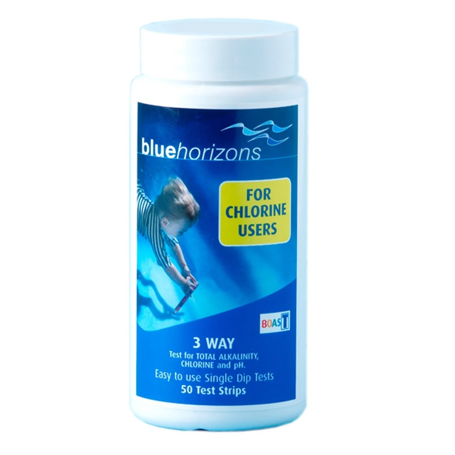 Blue Horizons 4-Way Chlorine &amp; Bromine Test Strips