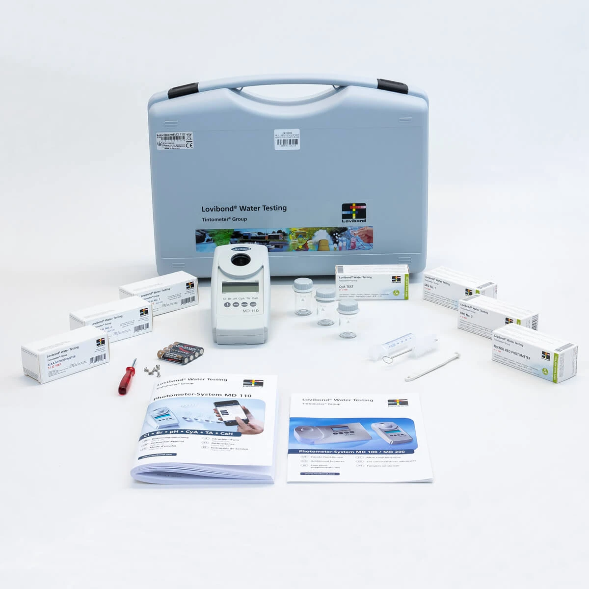 Lovibond Photometer MD110 6-In-1 Pool Control Test Kit