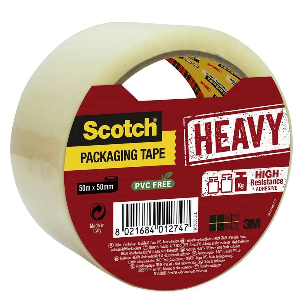  Scotch Packaging Tape Heavy Transparent 50mm x 66m