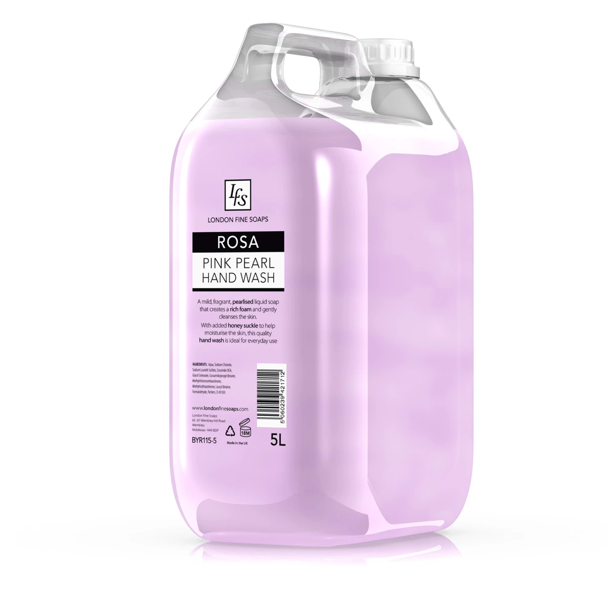  London Fine Soaps Rosa Pink Pearl Hand Wash