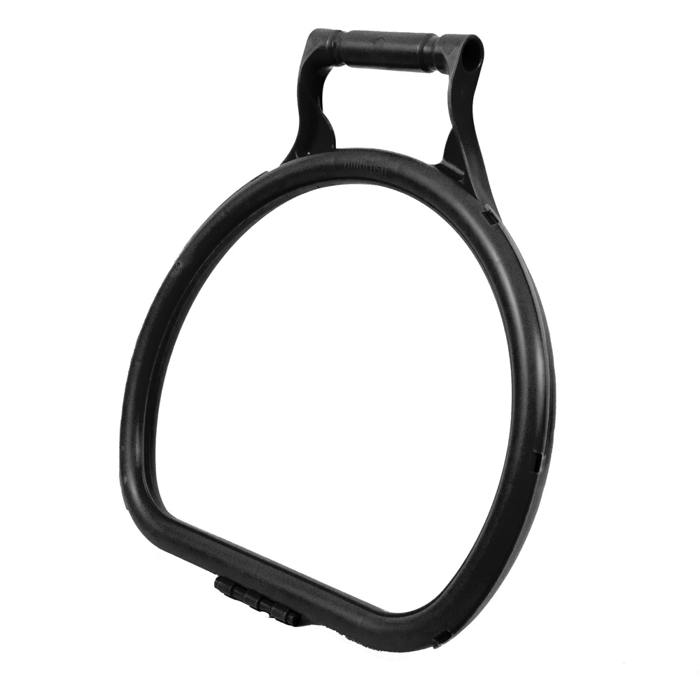 JanSan Ergonomic D Shape Litter Picking Bag Hoop Black