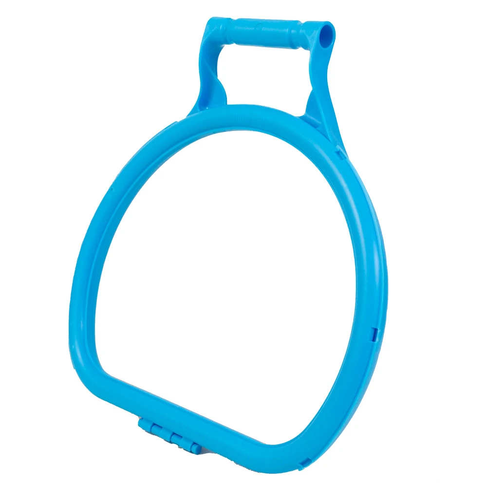 JanSan Ergonomic D Shape Litter Picking Bag Hoop Blue