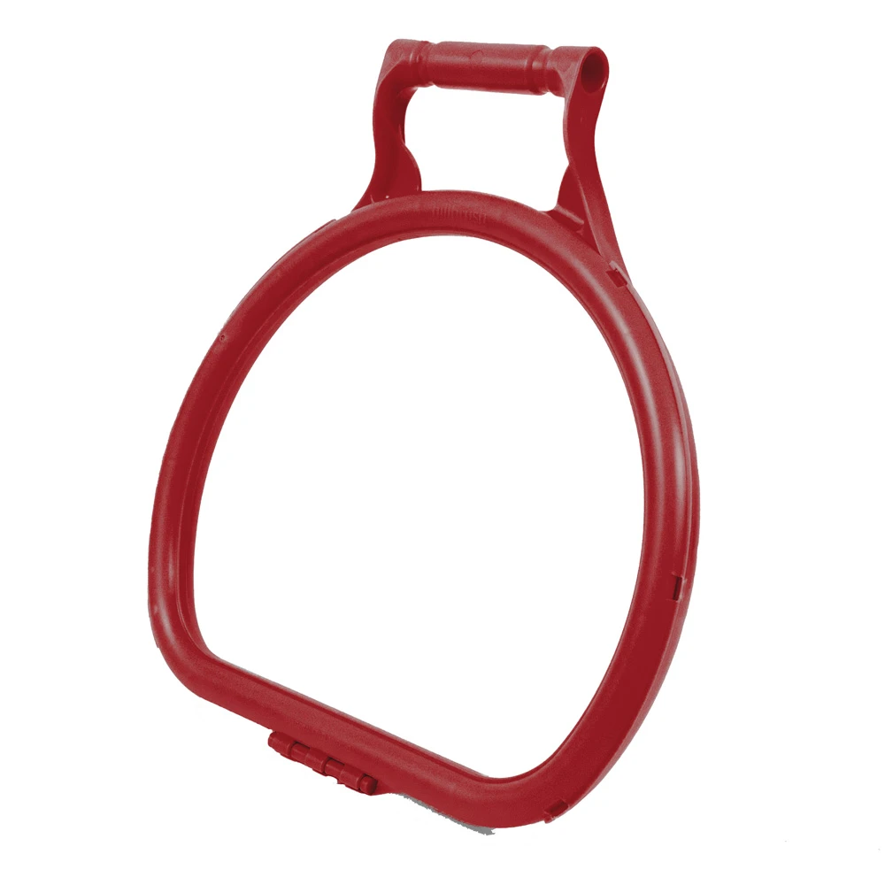 JanSan Ergonomic D Shape Litter Picking Bag Hoop Red