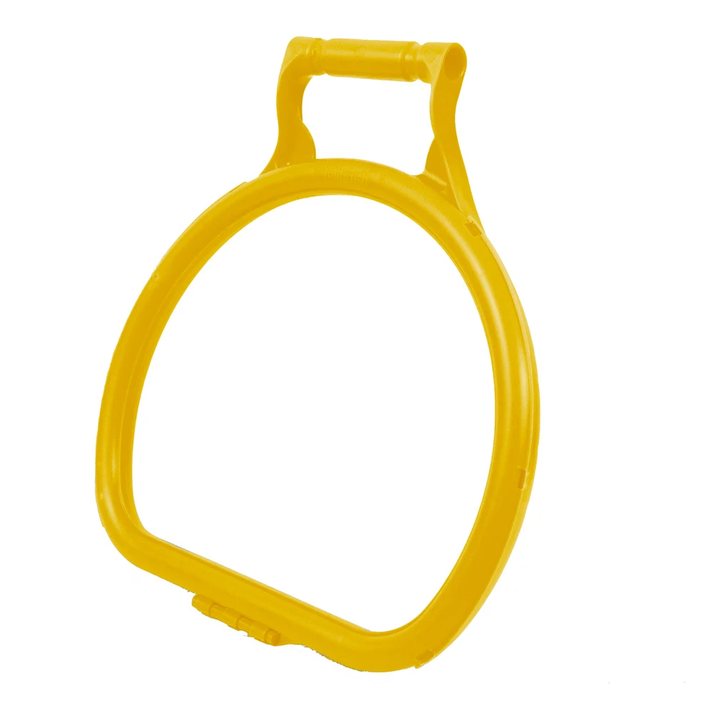  JanSan Ergonomic D Shape Litter Picking Bag Hoop Yellow