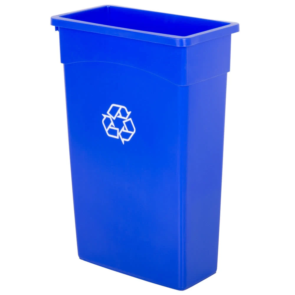 Continental Slim Wall Hugger 90 Litre Bin Blue