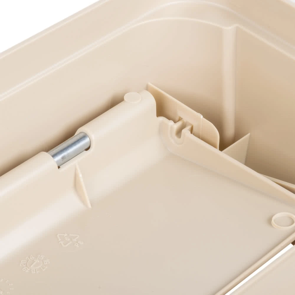 Continental Slim Wall Hugger Swing Lid Beige