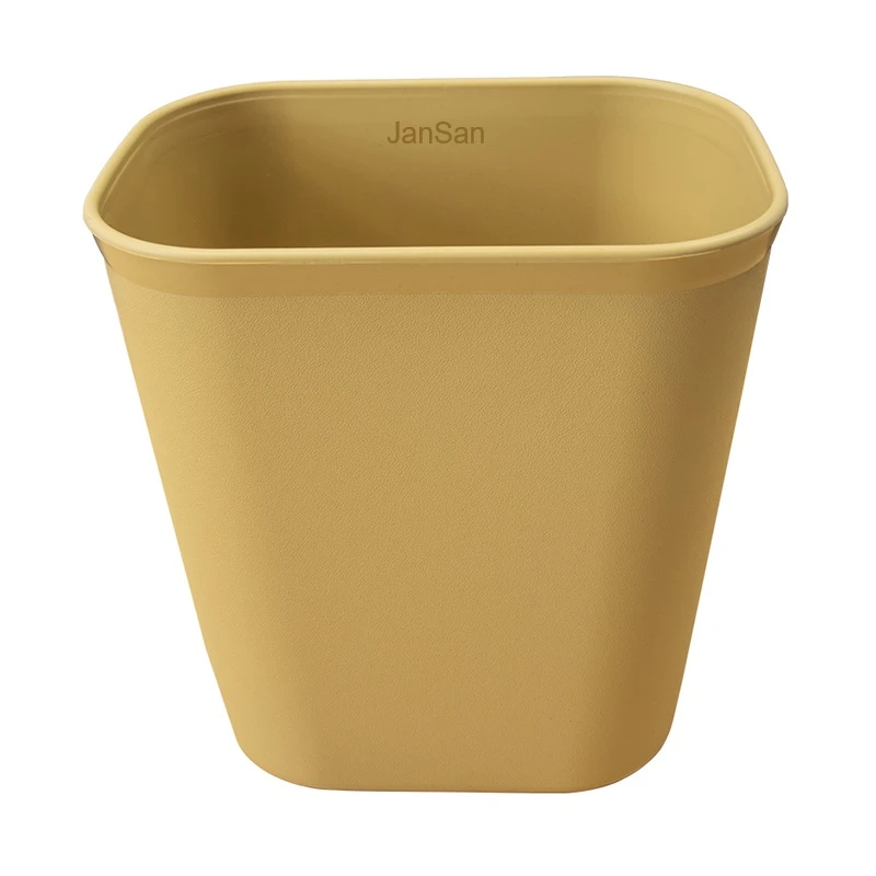 JanSan Rectangular Waste Paper Basket 12 Litre Beige