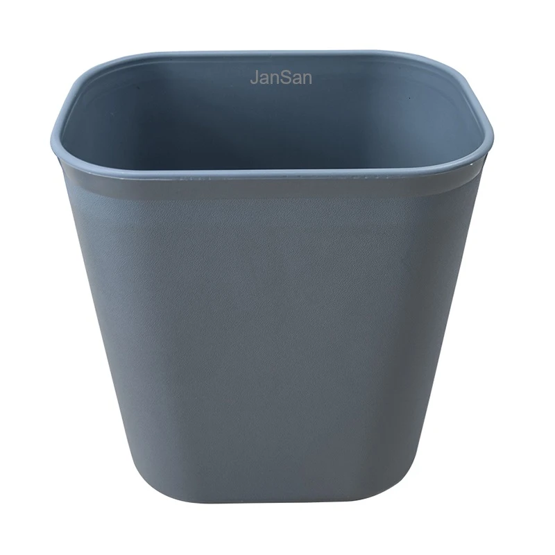  JanSan Rectangular Waste Paper Basket 12 Litre Grey