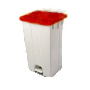  JanSan Polar Mobile Waste Bin 90 litre Red 