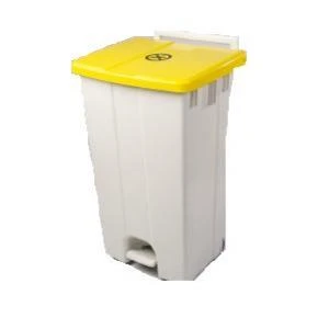  JanSan Polar Mobile Waste Bin 90 litre Yellow