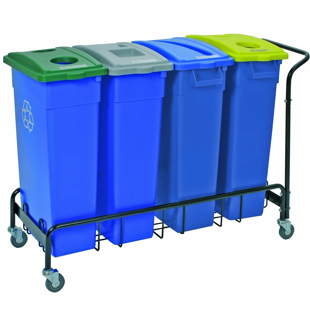 Continental Slim Wall Hugger Bin Trolley 