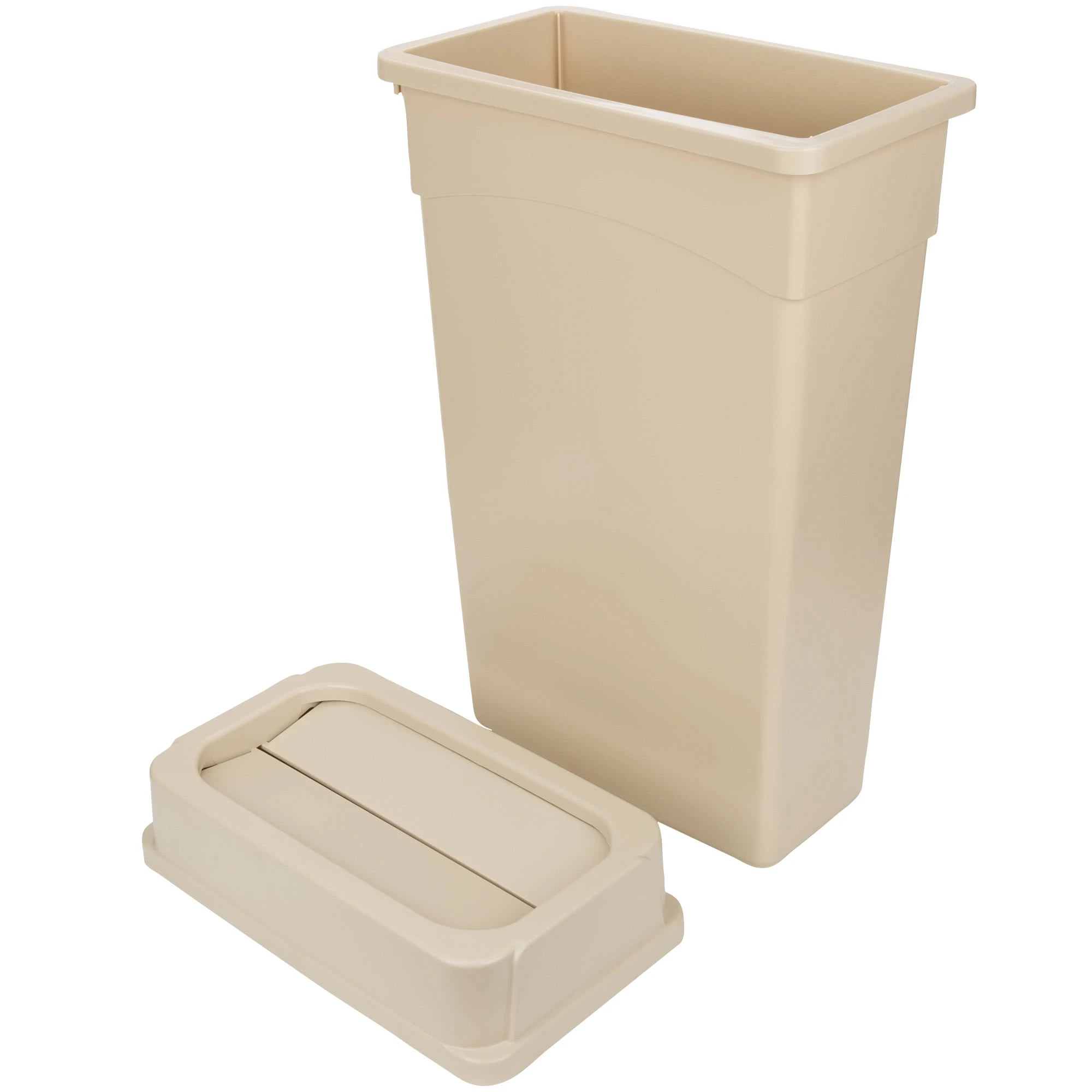 Continental Slim Wall Hugger 90 Litre Bin & Lid Beige