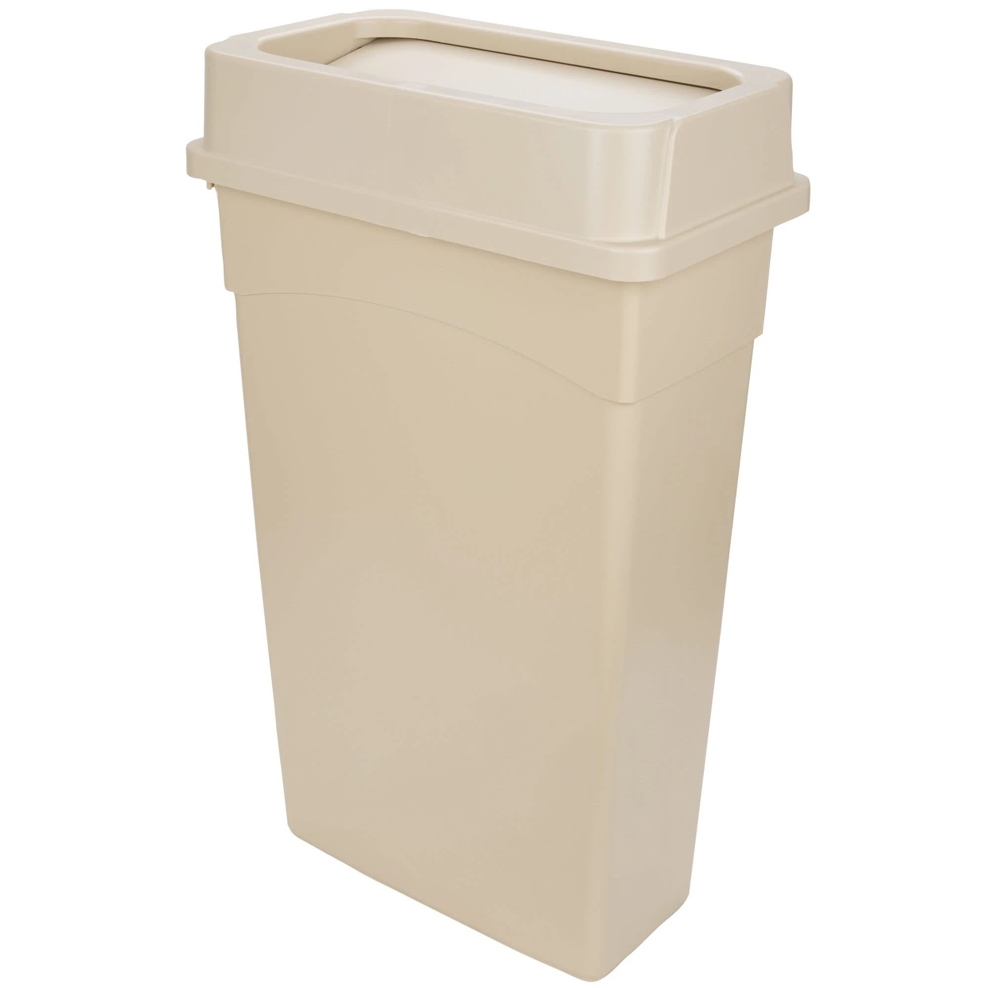 Continental Slim Wall Hugger 90 Litre Bin & Lid Beige