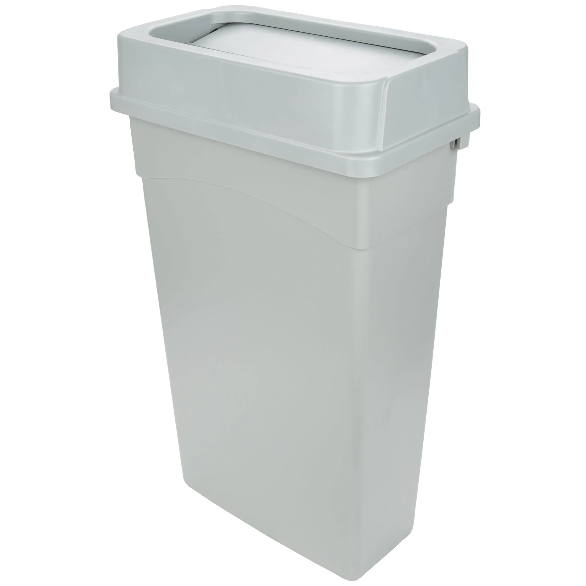 Continental Slim Wall Hugger 90 Litre Bin & Lid Grey